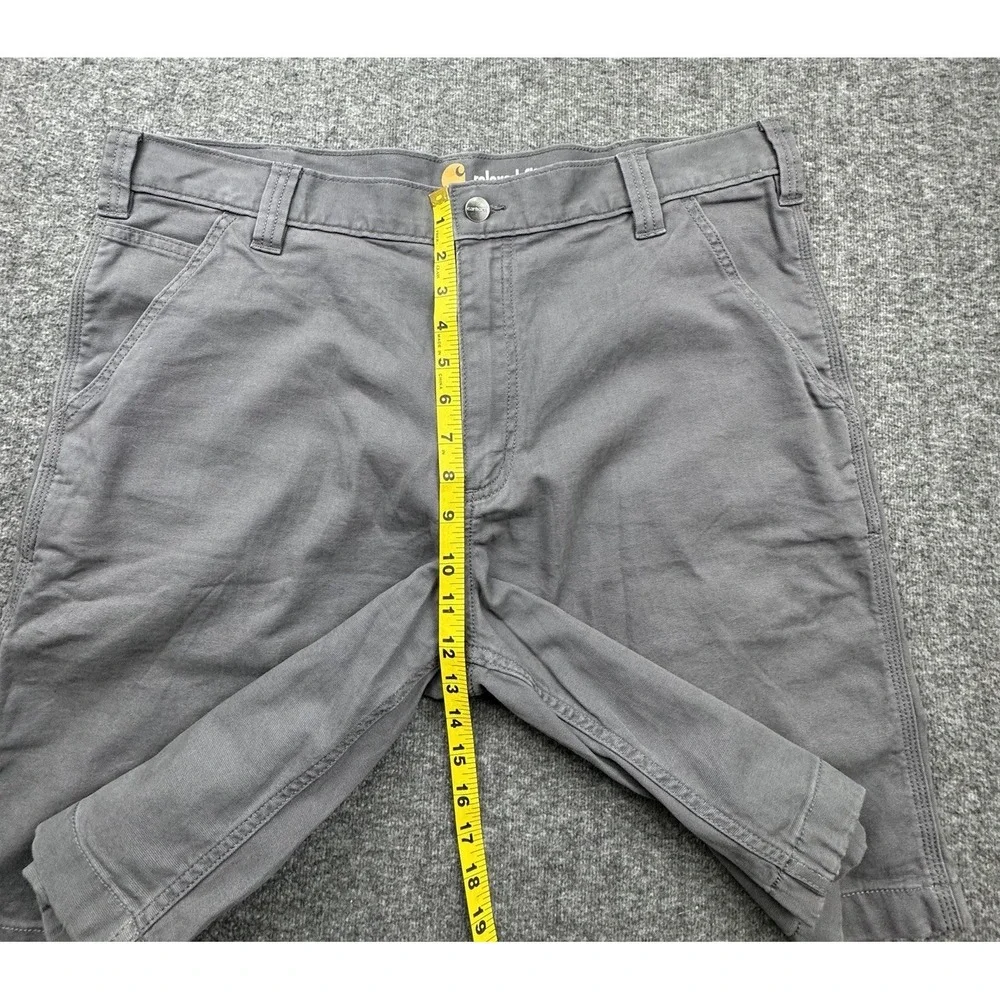 Carhartt Shorts Men's Sz 38 Gray Rugged Flex Relaxed Fit Canvas Work‎ 102514